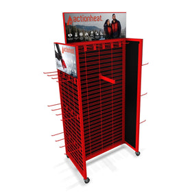 ActionHeat Display - H-Frame 4 Way On Wheels